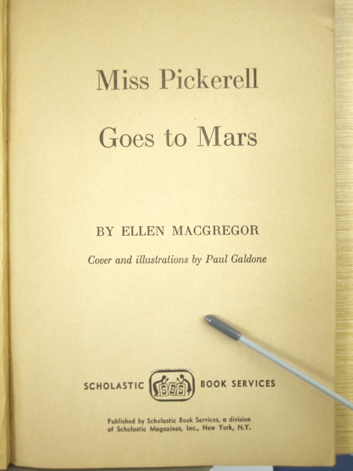 Miss Pickerell Goes to Mars by Ellen Macgregor 1965 Scholastic ...
