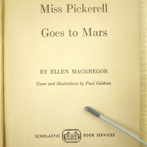 Miss Pickerell Goes to Mars by Ellen Macgregor 1965 Scholastic ...