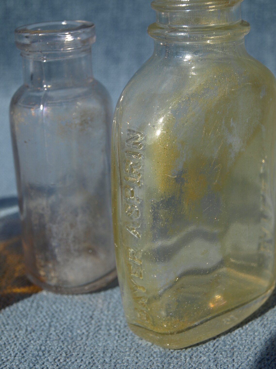 Vintage / Antique Small Glass Medicine Bottles Lot of 4 W Etsy