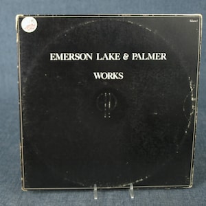 Emerson Lake & Palmer Works  Volume 1 Vintage Vinyl Album SD-2-7000 2 Album Set w/ 1992 World Tour News Article 1977 Atlantic Recording Corp
