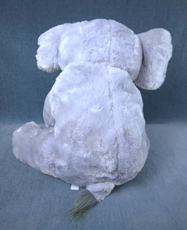 Extra Large Stuffed Gray Elephant Animal Plush 21 Tall Etsy