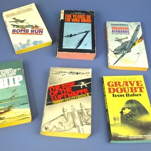 WWII Dogfight Air Force 1970&#39;s Softcover Books: Rise of Luftwaffe, Grave Doubt, Squadron Airborne, Whip, Bomb Run, Years of the War Birds