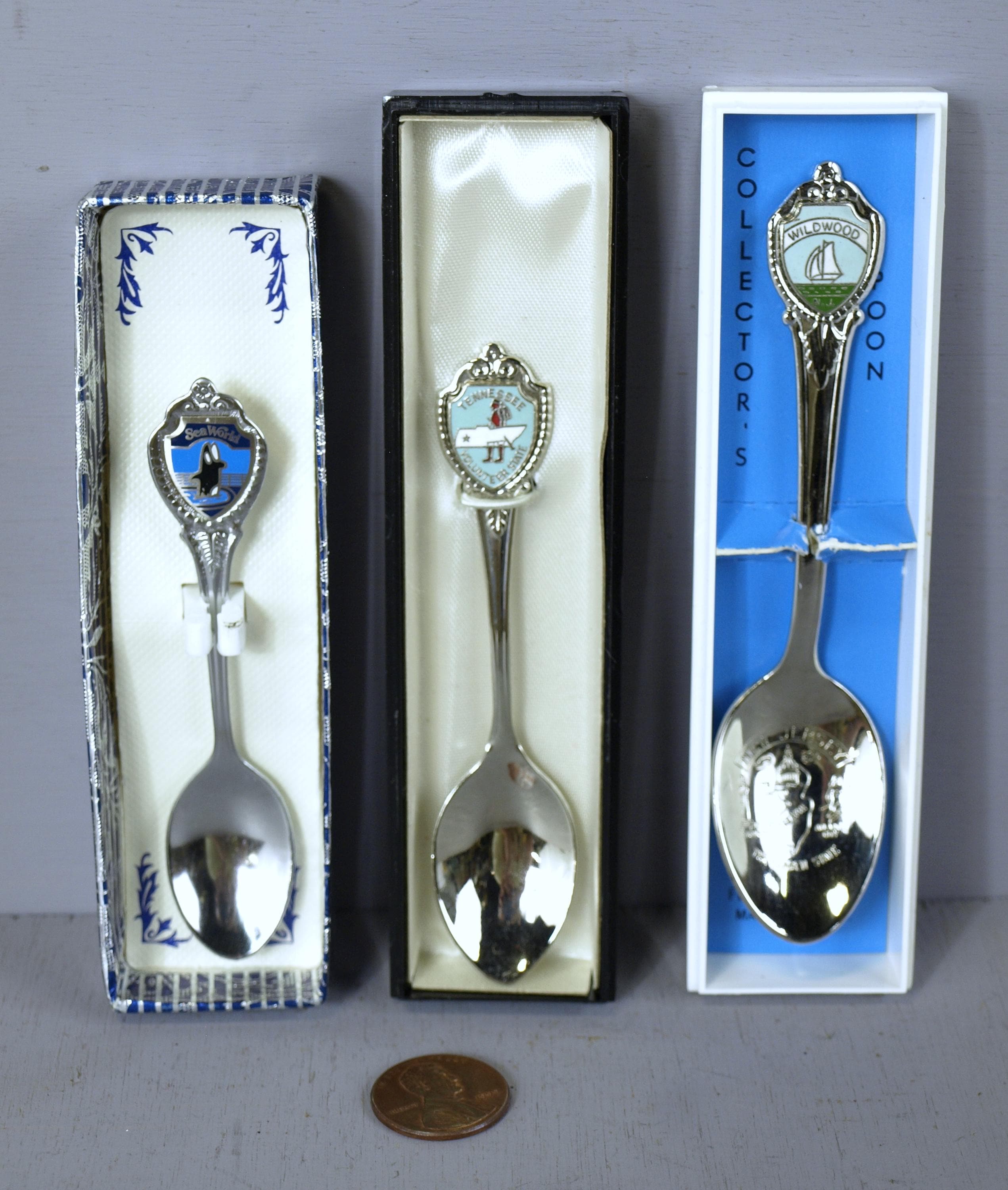 USA　州　スプーン ヴィンテージ お土産スプーン 12本 バミューダ、カリフォルニア