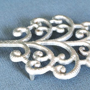 Vintage Colonial Style Trivet / Iron Rest by Pewterex York - 8.5&quot; long