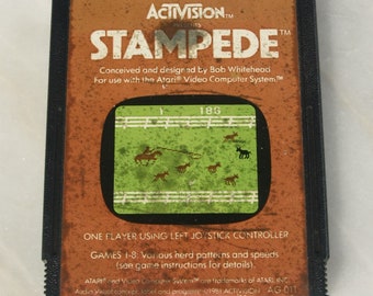 Atari 2600 Stampede Game Cartridge