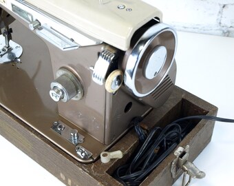 Vintage EMDEKO J-C28 Sewing Machine With Steel Body, Zig Zag