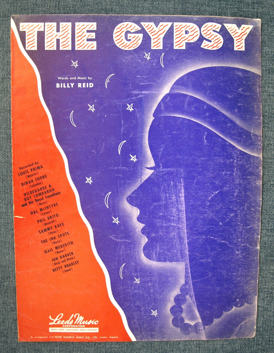 Gypsy C Vintage Sheet Music for Piano,