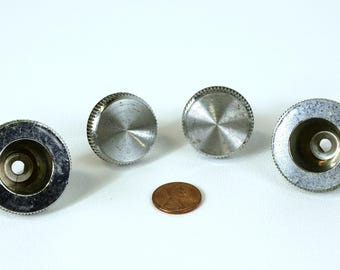 1968 Mustang Cougar Fairlane ou Torino FoMoCo Ford Motor Co. Boutons chromés de l'autoradio, intérieur et extérieur, n° C80A-18A932-A et DODA 18817C 11056