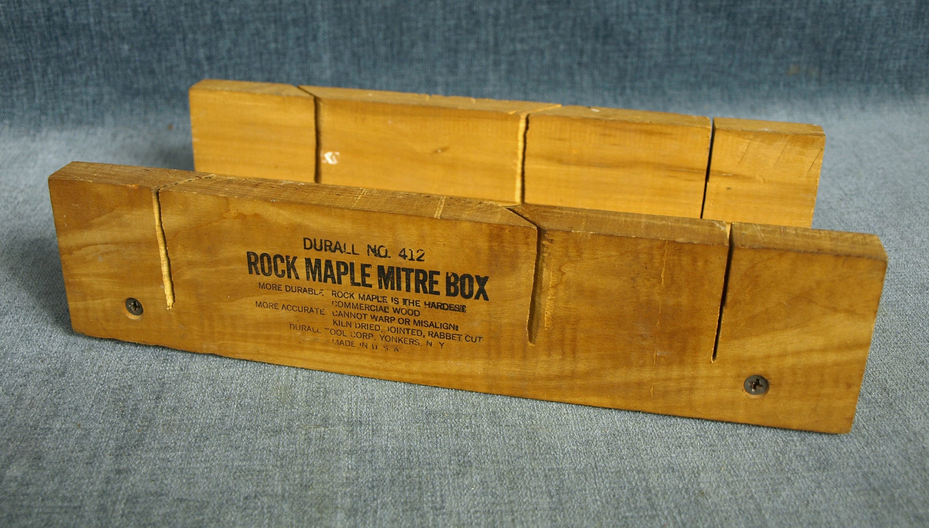 Vintage Durall No.412 Rock Maple Mitre Box Made in USA Etsy