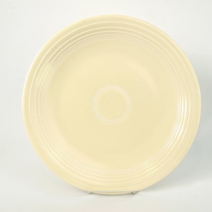 Vintage Fiestaware Unmarked, 14&quot; Round Chop Plate, Pale Yellow - Circa 1970&#39;s - Great Condition