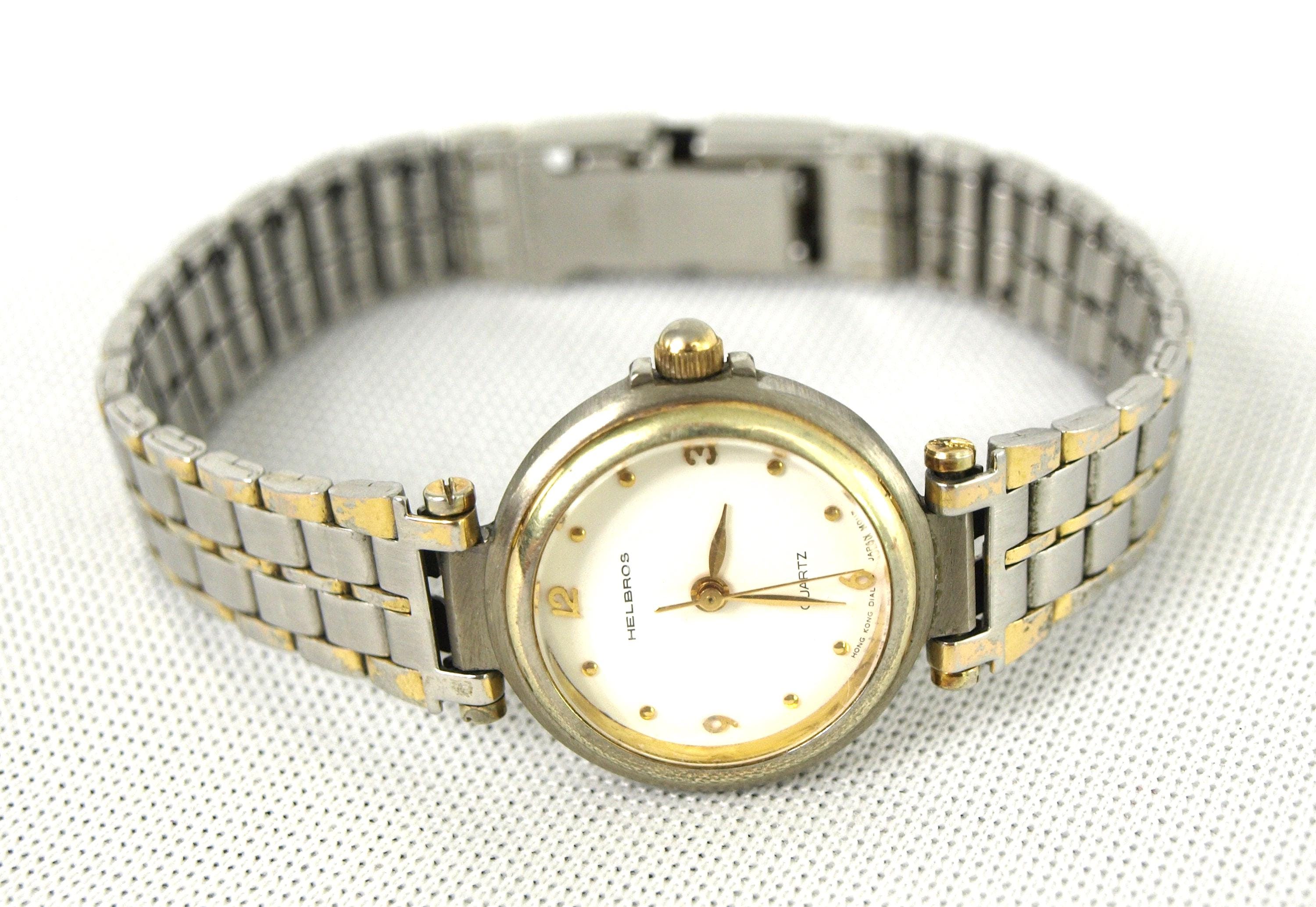 Boîtier De Montre Vintage Femme En Acier Chrome Brossé - Occasion Avec Fines Rayures