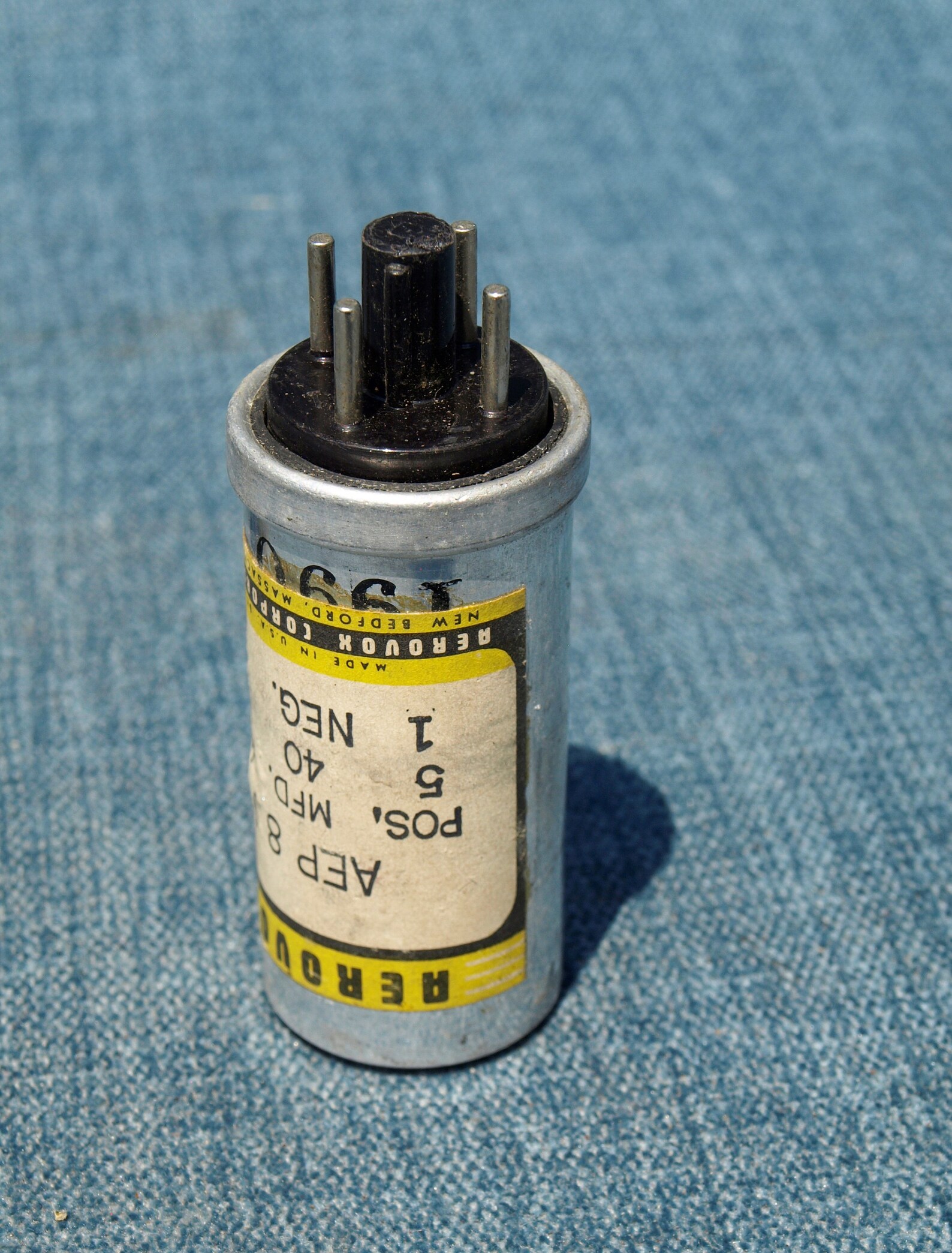 Aerovox AEP 8J 5 Pos 40 Mfd 450 Vdc 1 Neg Capacitor - Etsy