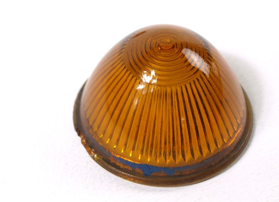 63年前のデリンジャー Vintage Glass Cone Taillights / Brake / Signal Light Lenses