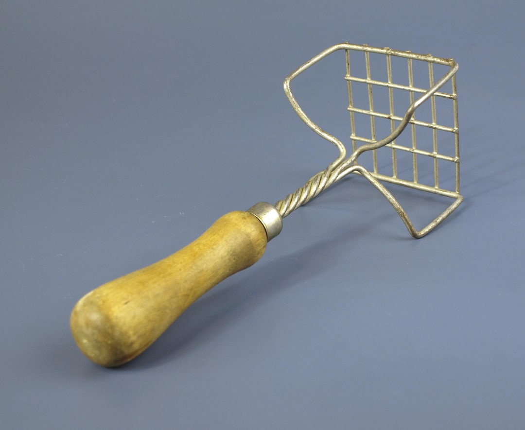 Antique Rustic Potato Masher W/ Wood Handle Circa 1920s Kitchenalia ...
