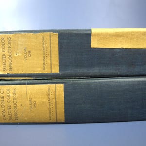 Catalogue of Selected Color Reproductions, Vols. 1 & 2 - Prepared for Carnegie Corporation of New York by Raymond and Raymond, Inc 1936 - HC