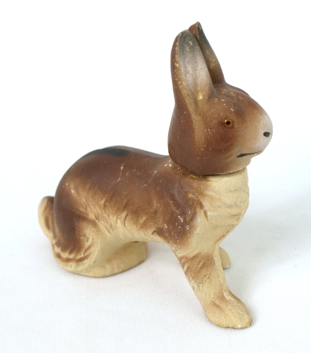 Antique German Easter Bunny Rabbit Composite Candy Container Etsy