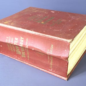 Little & Ives Webster Dictionary and Home Reference Library, Complete and Unabridged - Illustrated International Ed., 1957 2nd Printing - HC