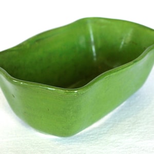Vintage Lime Green Napco No. 407 Stoneware Planter Made in Cleveland Ohio USA