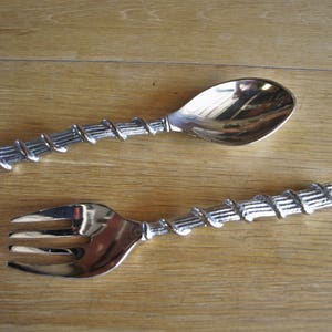 Gracious Rose Stainless Steel Flatware Salad Forks from Tiawan 3 Pieces as pictured