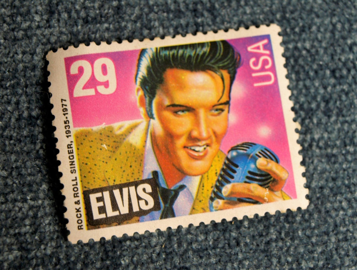 Vintage Elvis Presley 29 Cent USA Postage Stamp King of Rock Etsy