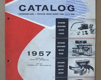 Vintage 1957 Wagner Lockheed Auto Parts Catalog & 1957 AEA - Etsy