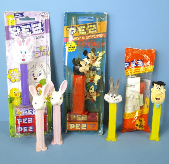 Vintage PEZ Dispenser Lot, Some W/ Original Packaging - Mickey