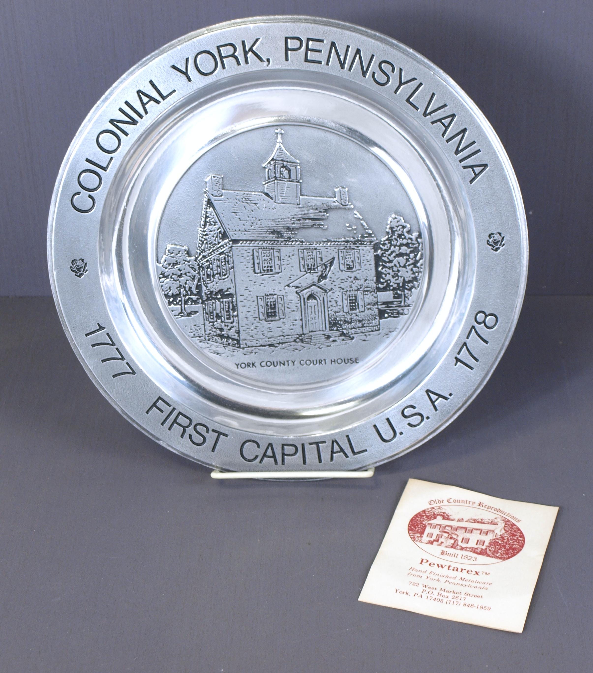 Pewtarex Colonial York, Pennsylvania First Capital USA Courthouse Pewtarex Colonial York, Pennsylvania First Capital USA Courthouse