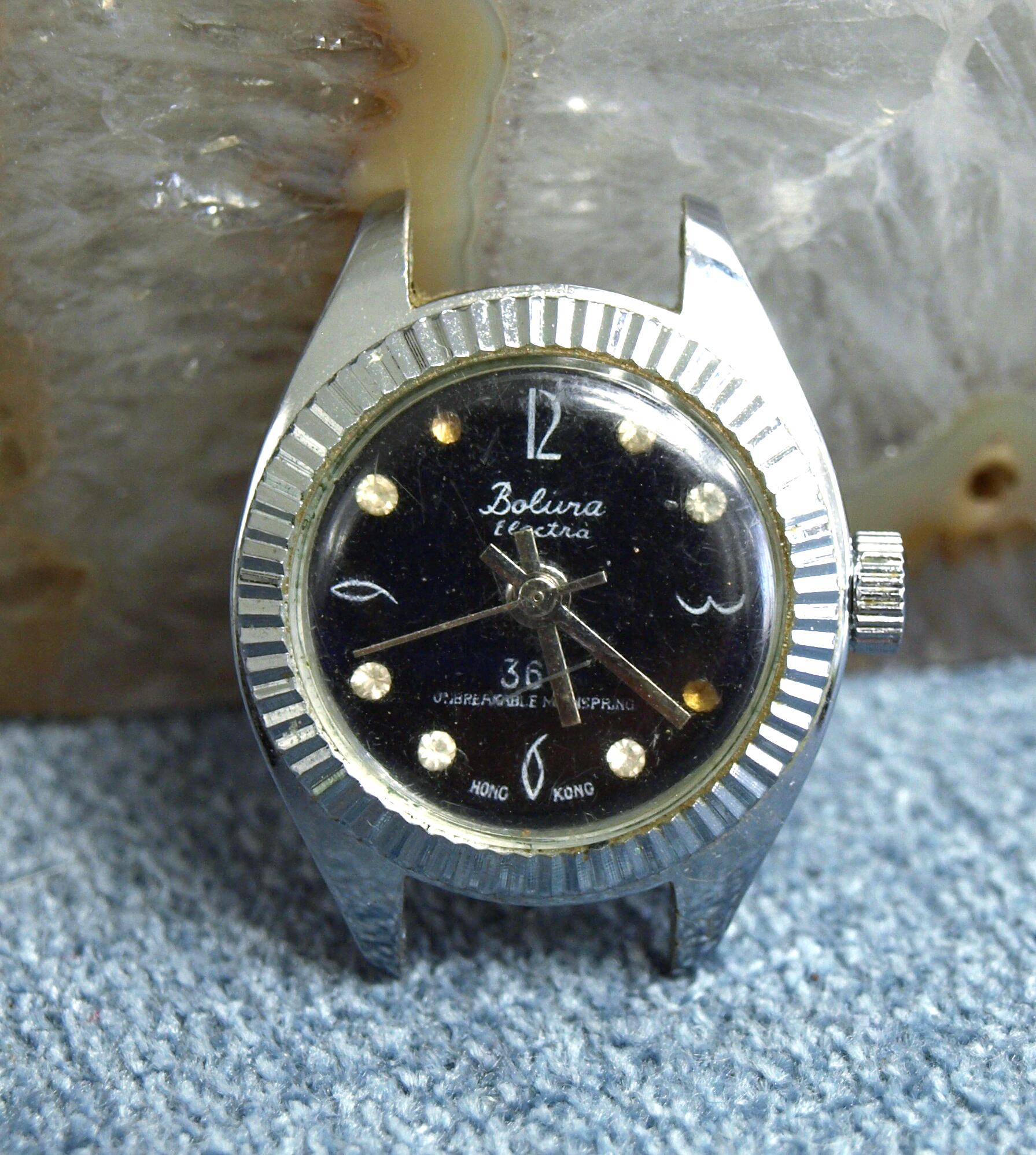 Vintage Bolivia Electra 360 Ladies Watch Silver Tone Runs Southwestern Butterfly Vintage Women main image 2