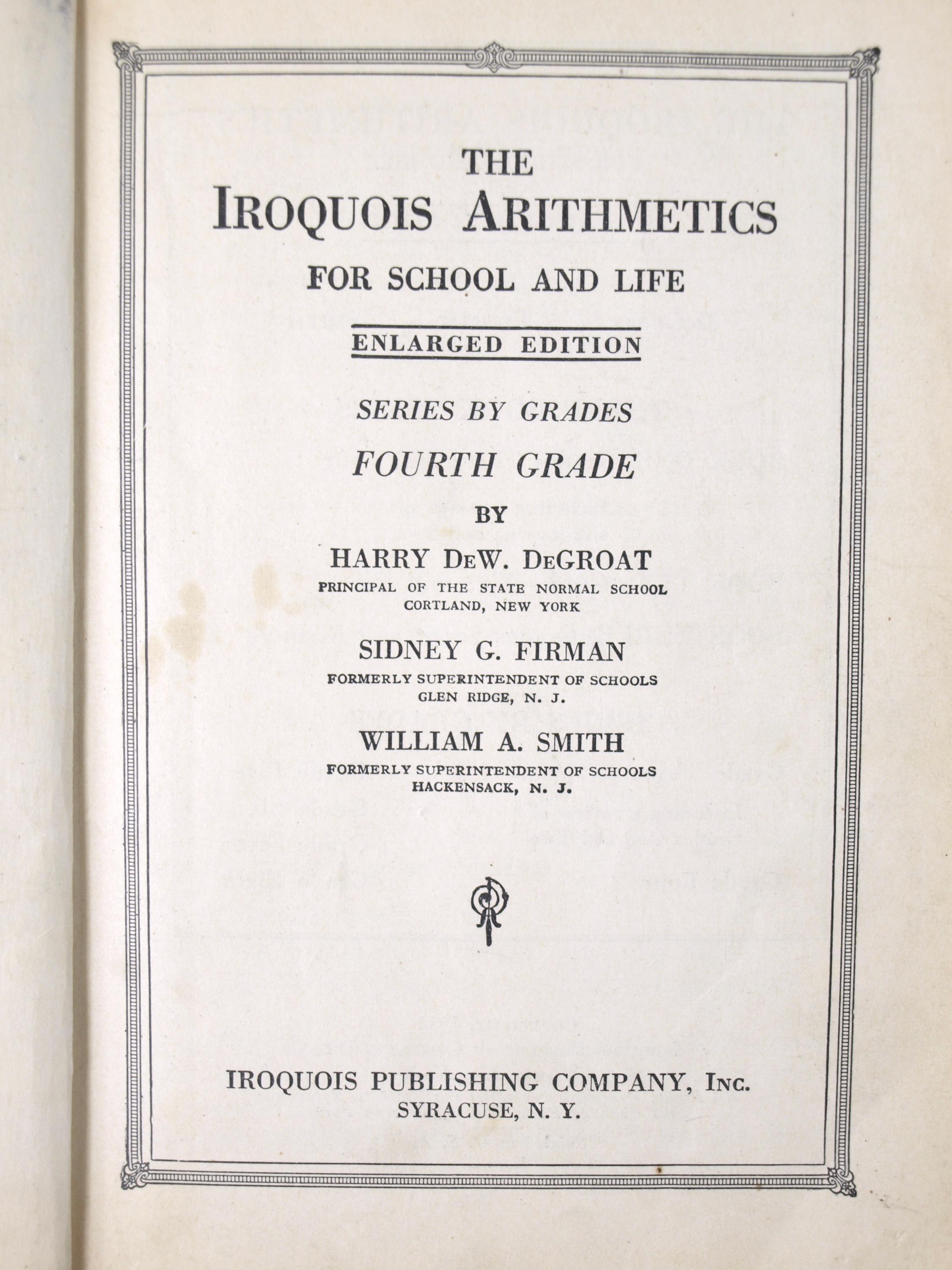 Antique / Vintage Mathematics Textbooks for Elementary School Students ...