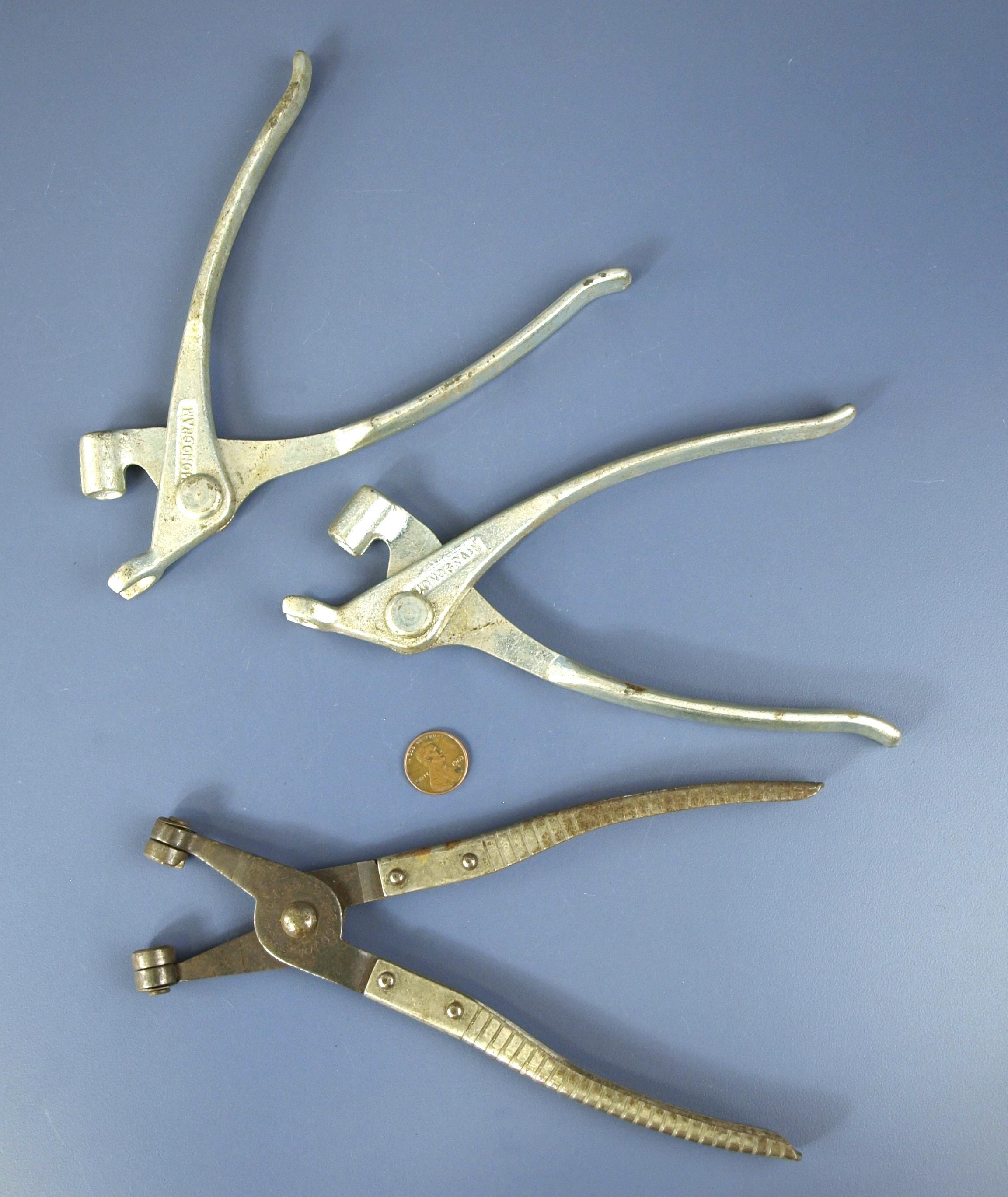 ハンドメイド　966 Vintage Hand Tools: Monogram Aviation Rivet Pliers 7 In. (2) and