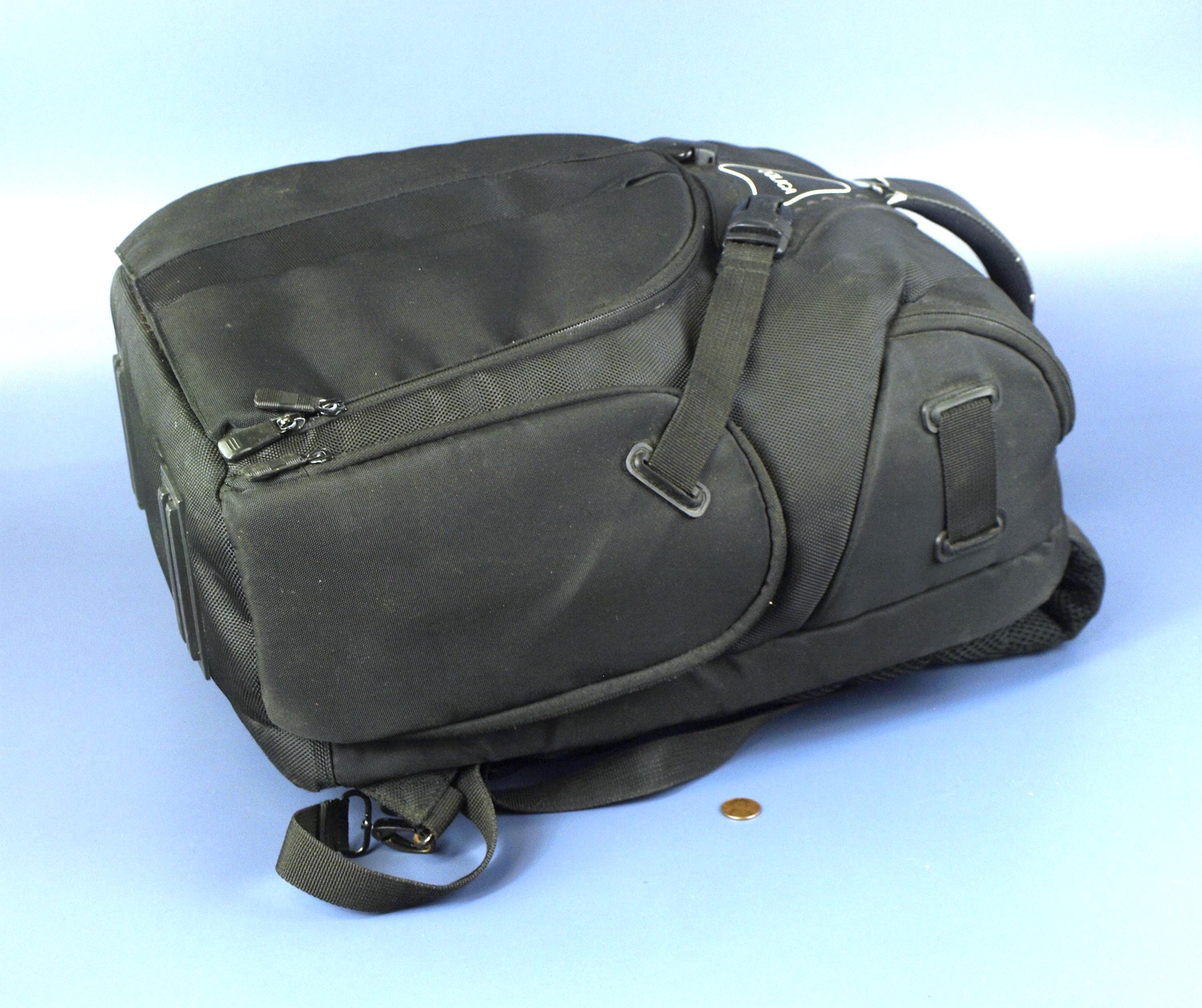 Dolica DK-30 Black Travel Camera Backpack Large - Front Tripod