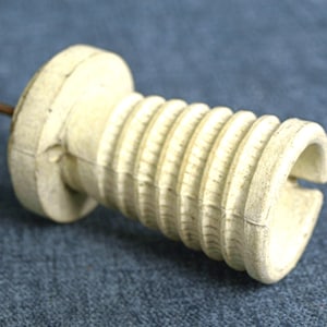 Vintage Ceramic Guy Wire Electrical Insulator - Good Condition!