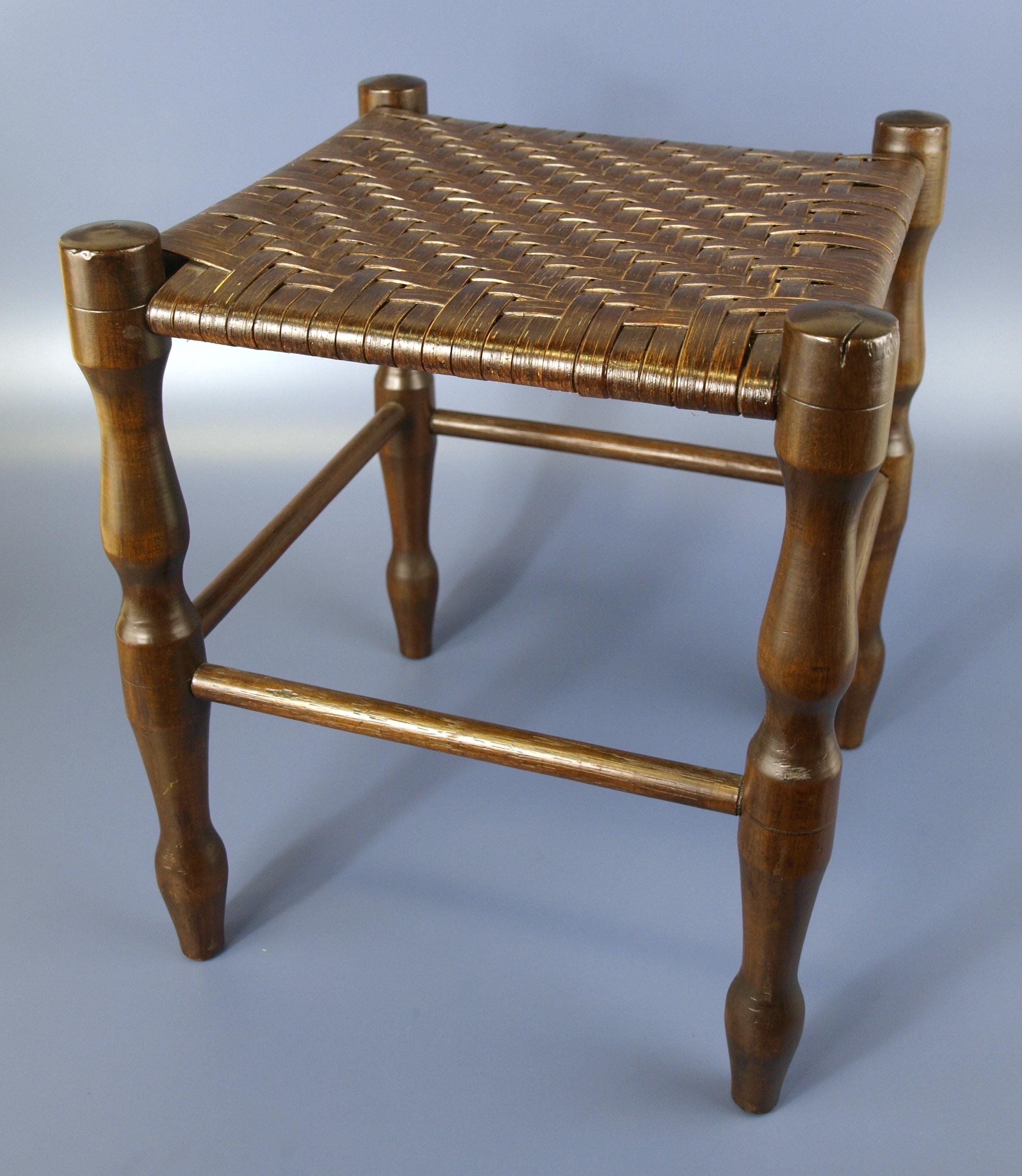 1950年代頃のヴィンテージ 16インチ高木製スツール、スプリントウッド