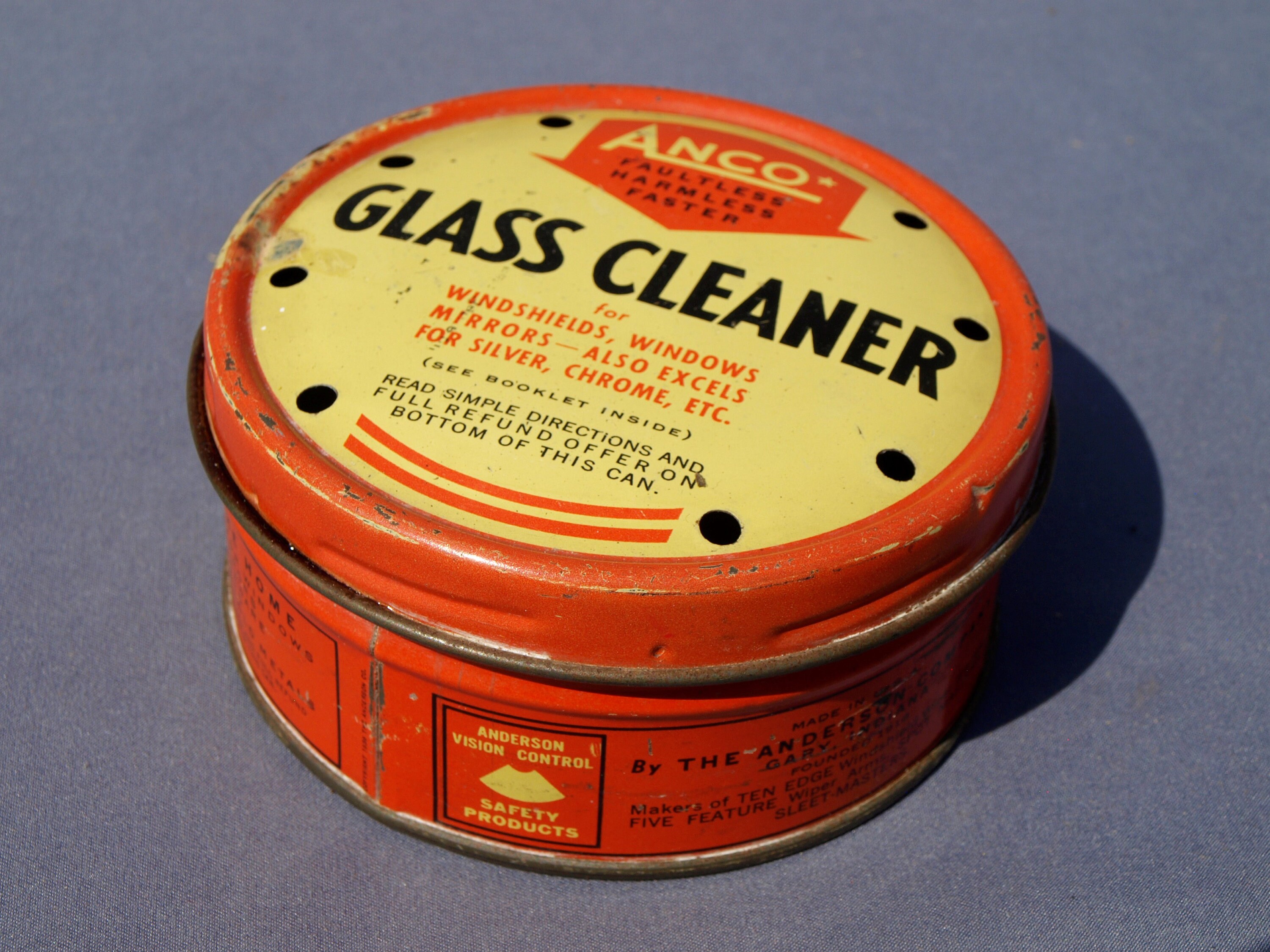Vintage Anco Glass Cleaner in Tin Can by the Anderson Company Etsy UK