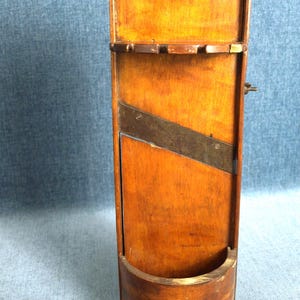 Antique Hardwood Wood Cabbage / Vegetable Food Slicer & Utensil Holder / Slaw Board - Rustic Primitive Farm Decor Kitchen Tool - 17" long