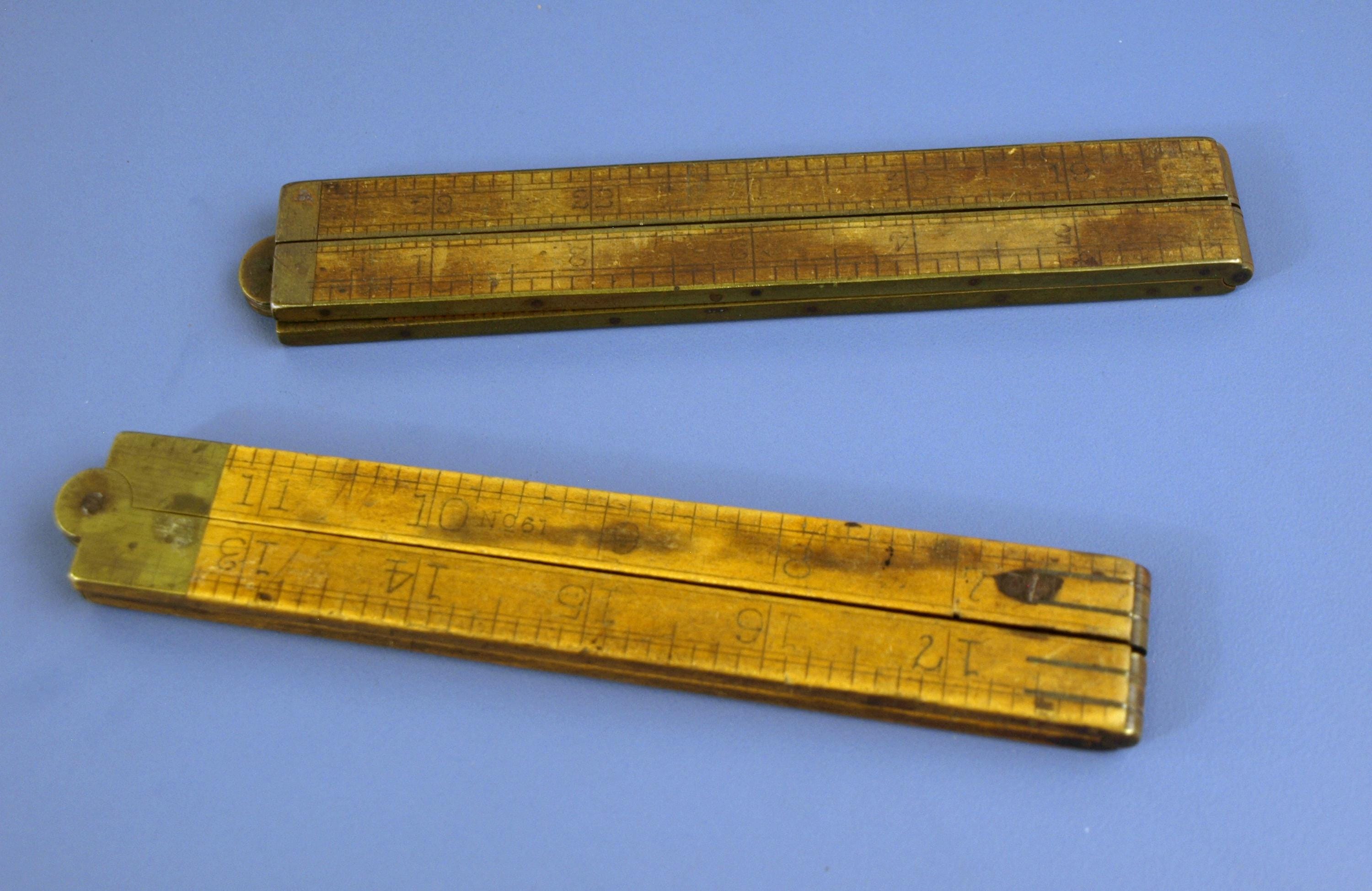Antique Stanley Rule Level NO.61 & NO.62 Boxwood Brass Bound 24 ...