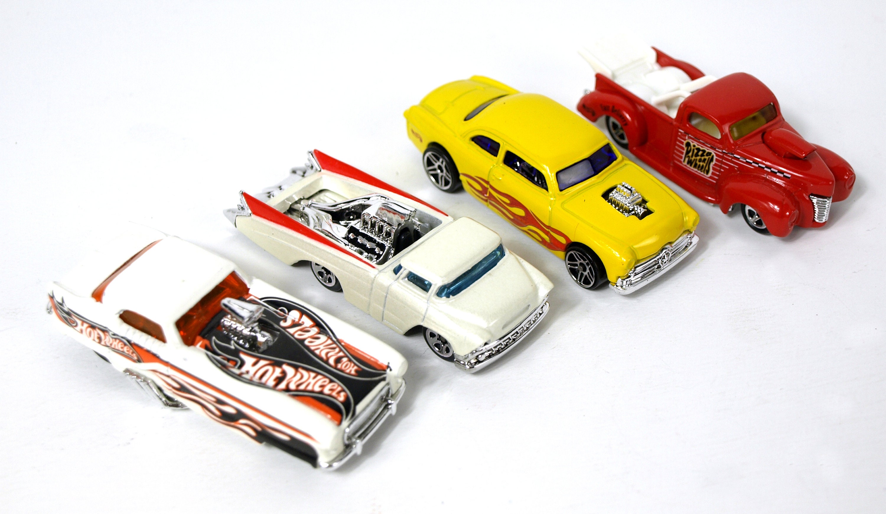 Vintage Hot Wheels Collection - 4 Cars: Shoe Box (2000), Metrorail