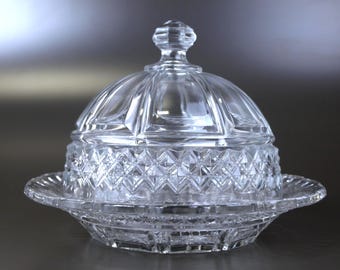 SUPERBE ANCIEN BEURRIER En Verre Duralex EUR 12,00 - FR