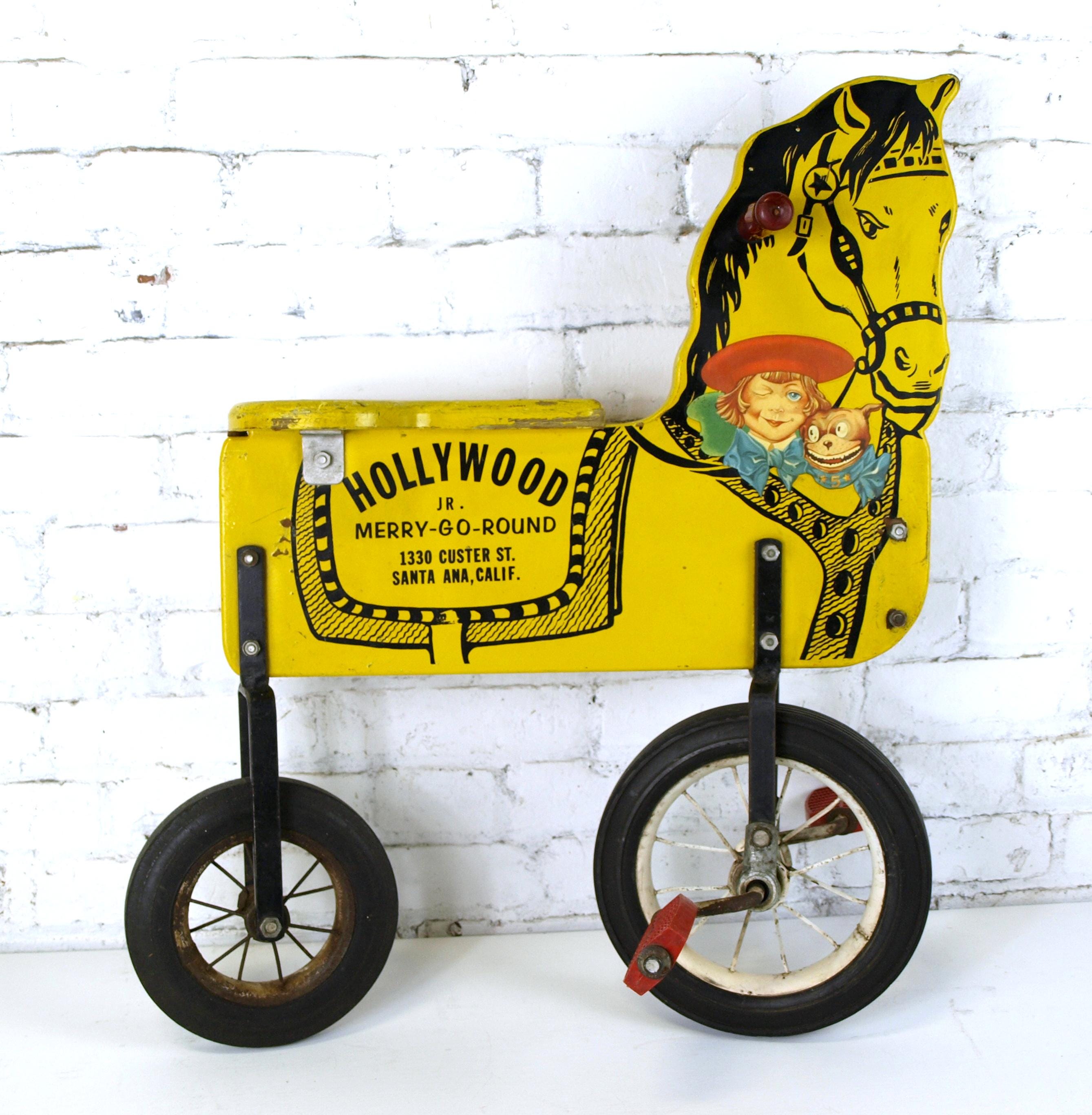 Rare Vintage Hollywood Jr Merry-go-round Carousel Horse Named