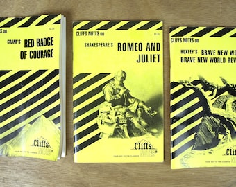CliffsNotes 作品集 16冊セット Vintage Collection of Cliffs Notes - Etsy 日本