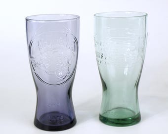 Retro McDonald's Through The Years Drink Glasses Commemorating 1948 and 1955