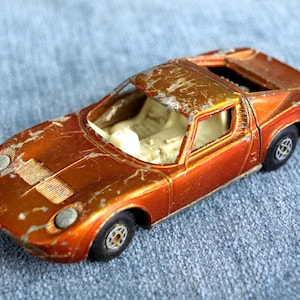 Vintage 1970 Lesney  K-24 Lamborghini Miura Die Cast Matchbox Speed Kings Made in England