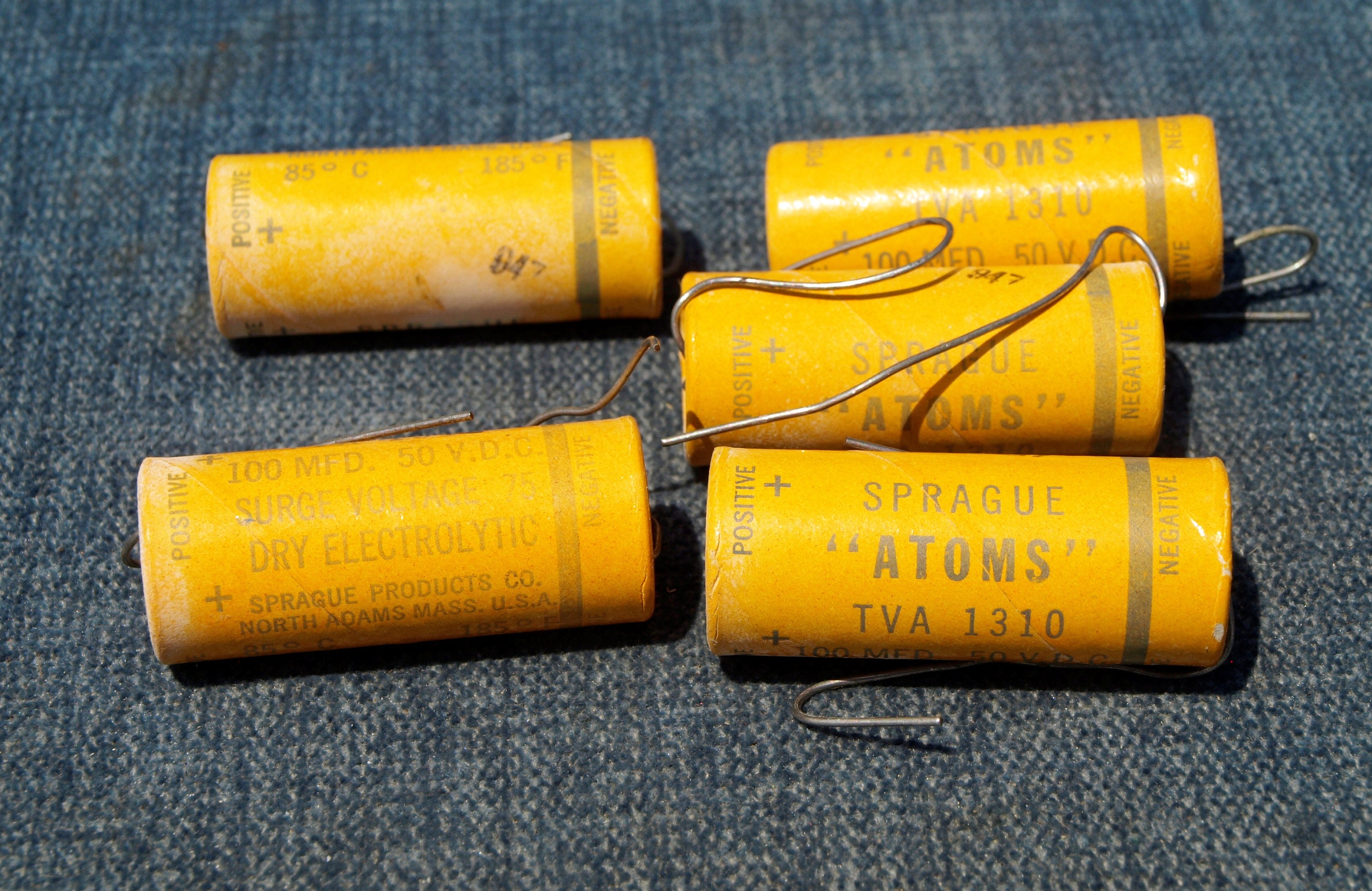 SPRAGUE ビンテージキャパシタ 0.1μF/50V ビンテージ Sprague セラミック .01 50v コンデンサ 新品 貴重