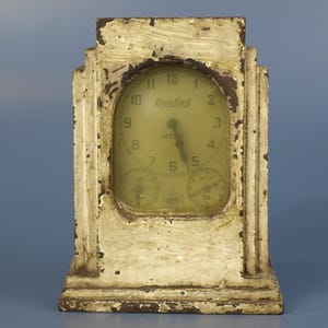 Antique Art Deco Crawford Automatic Range Timer Model 86C by The Lux Clock Mfg. Co. with Jeweled Movement for Parts or Repair