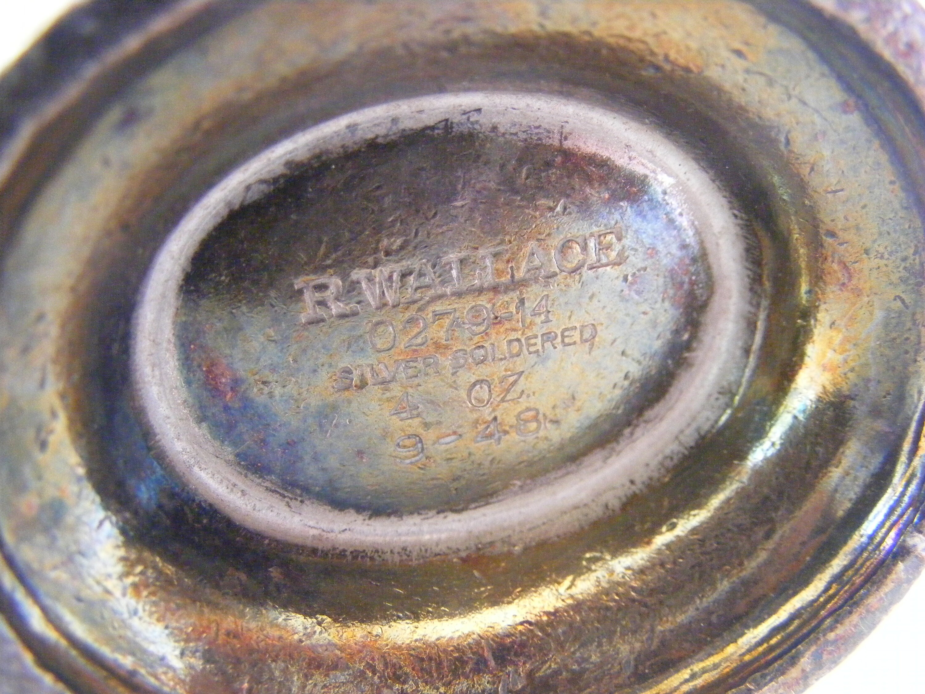 Antique R. Wallace Silver Soldered 4 ounce Creamer No. 948 or Etsy