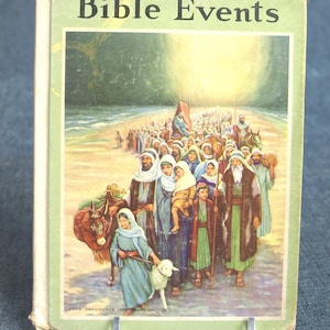 Vintage 1952 Bible Events Hardcover Book by Ruth Gray in Good Condition
