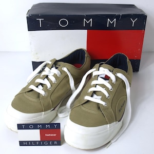 Vintage TOMMY HILFIGER Mens Spinnaker Tan Sneakers, US Size 11M w/ Original Box & Tag - Never Worn, New Old Stock