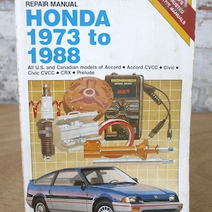 Chilton Book Co. Repair Manual HONDA 1973 to 1988 - Chilton Book Co., 1989 - Softcover, Good+