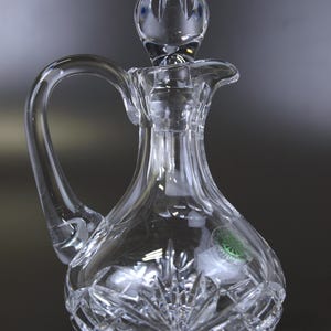 Vintage Nachtmann Kristall Karaffe Crystal Cruet con tapón a juego alrededor de 1960
