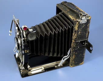 アンティーク 1910 年代 ICA Ideal 325 折りたたみベローズ 10 x 15 cm 